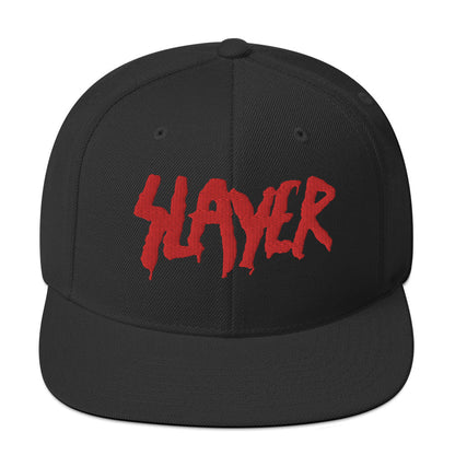 Slayer Drip Logo Embroidered Snapback Hat