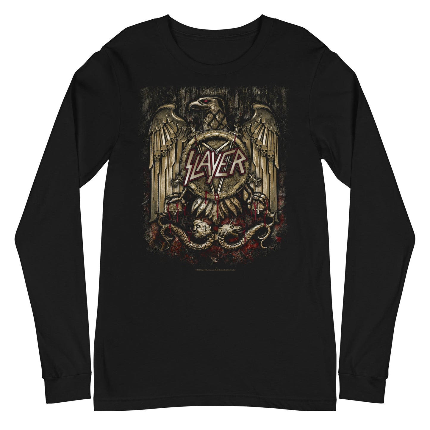 Slayer - Eagle Statue Long Sleeve T-Shirt Black