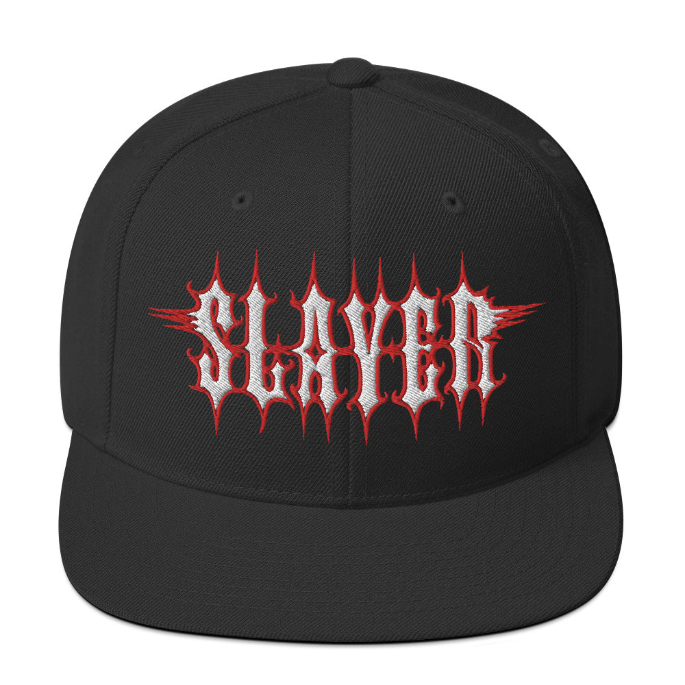 Slayer Electric Logo Embroidered Snapback Hat