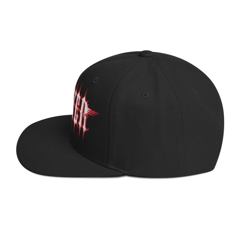 Slayer Electric Logo Embroidered Snapback Hat