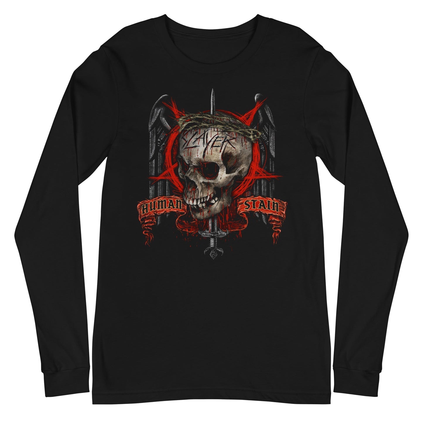 Slayer - Human Stain Long Sleeve T-Shirt Black