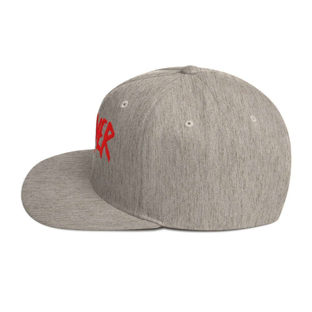 Slayer Logo Embroidered Snapback Hat