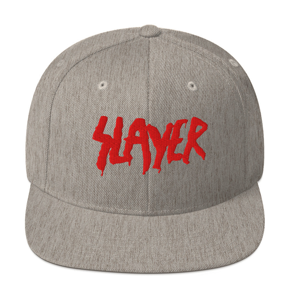 Slayer Logo Embroidered Snapback Hat