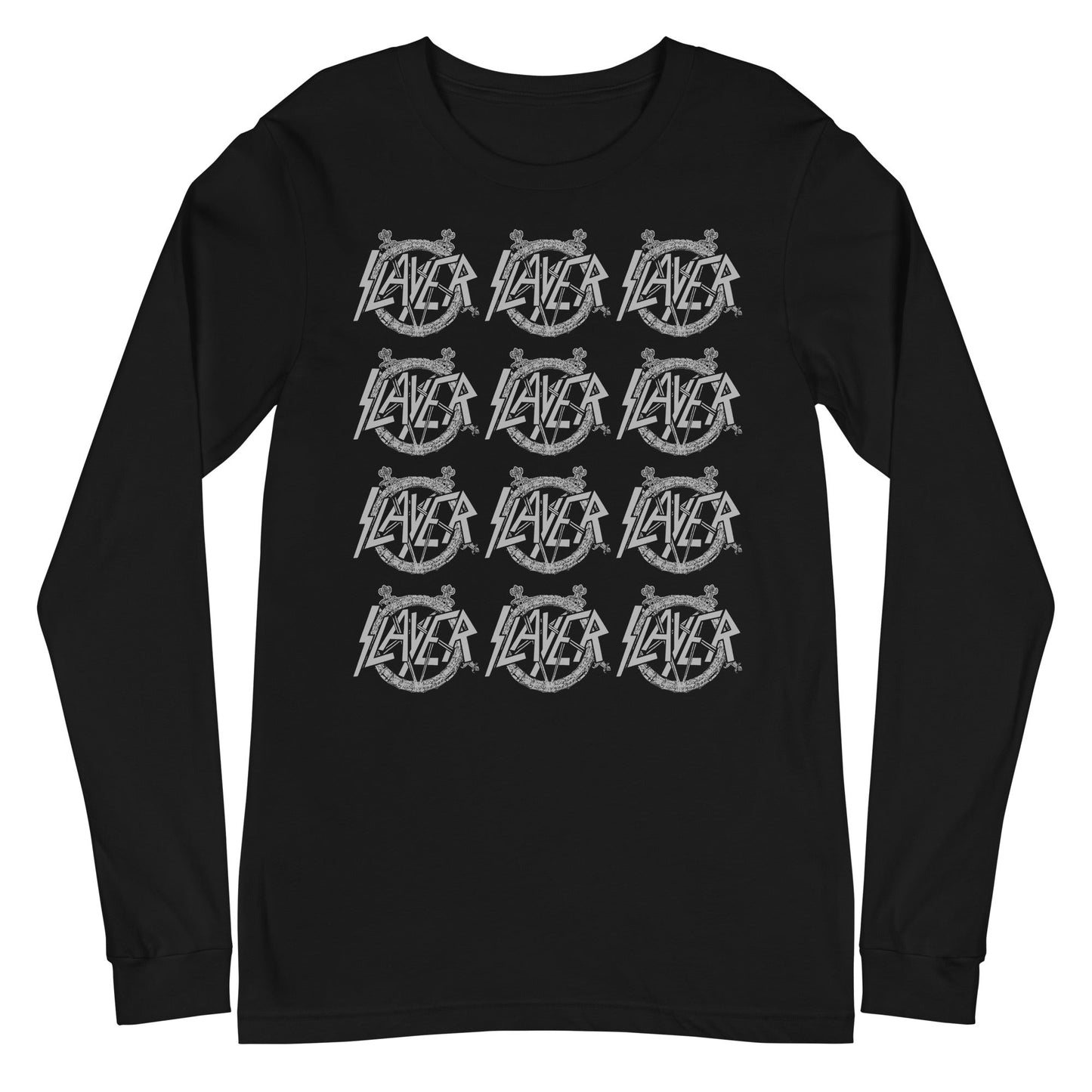 Slayer - Repeat Logo Long Sleeve T-Shirt Black