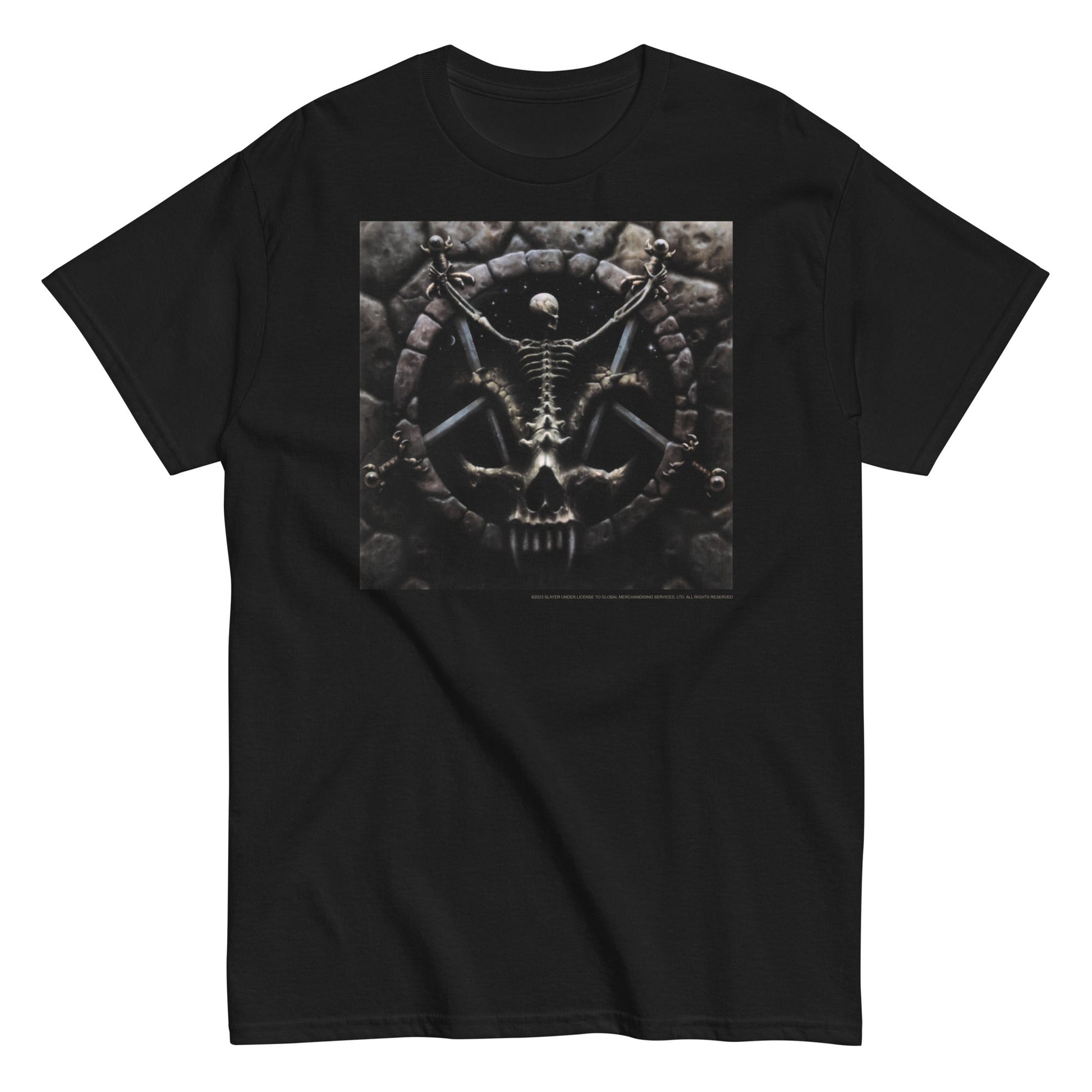 Slayer - Skeleton Pentagram T-Shirt Black