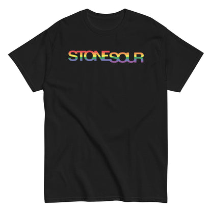 Stone Temple Pilots - StoneSour Rainbow T-Shirt Black