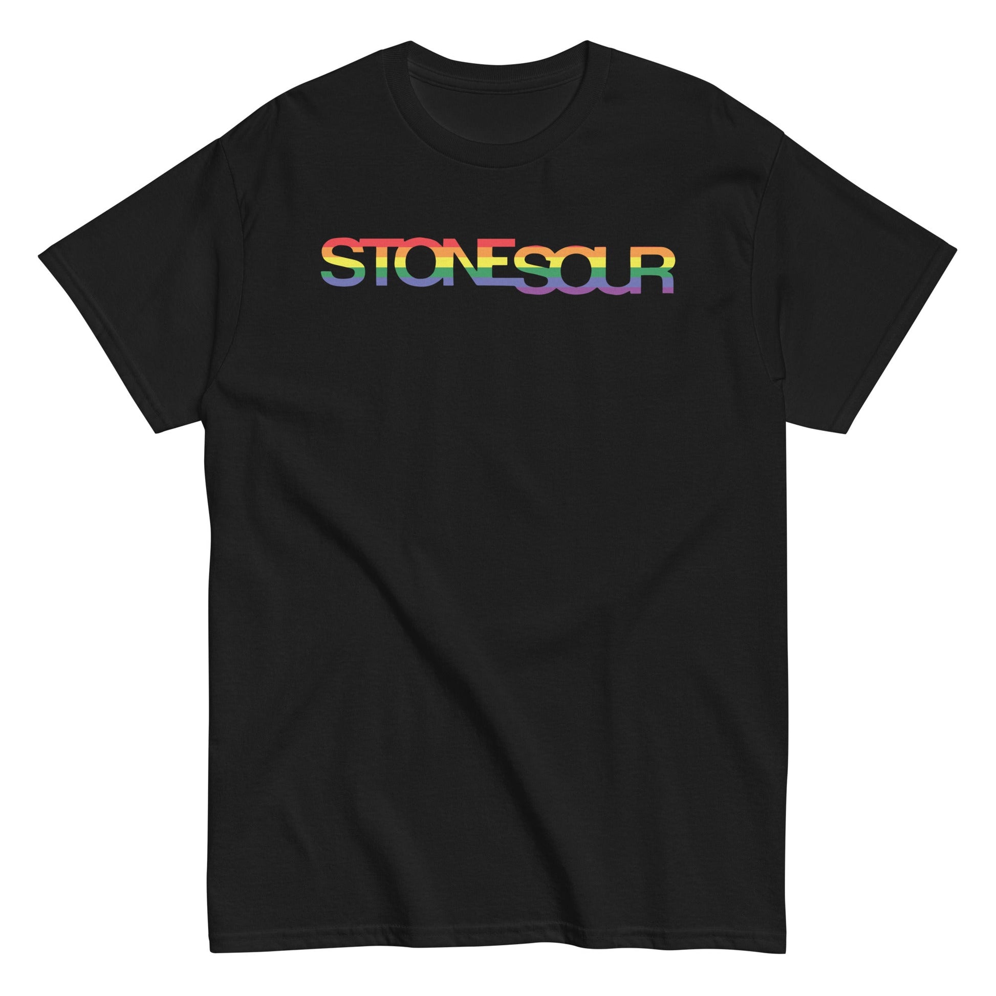 Stone Temple Pilots - StoneSour Rainbow T-Shirt Black