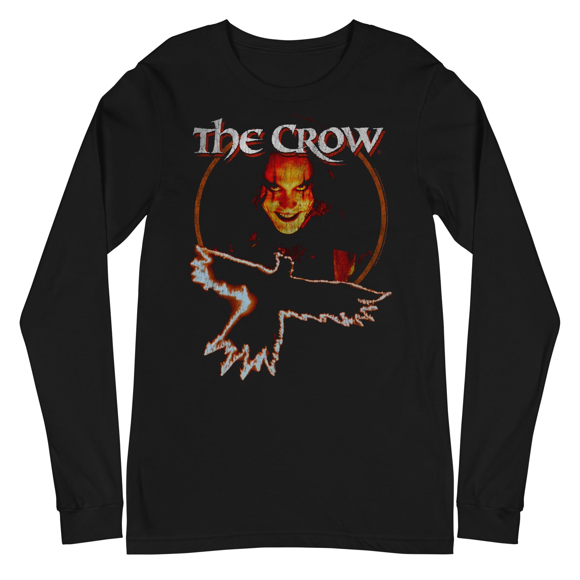 The Crow - Flying Long Sleeve T-Shirt Black