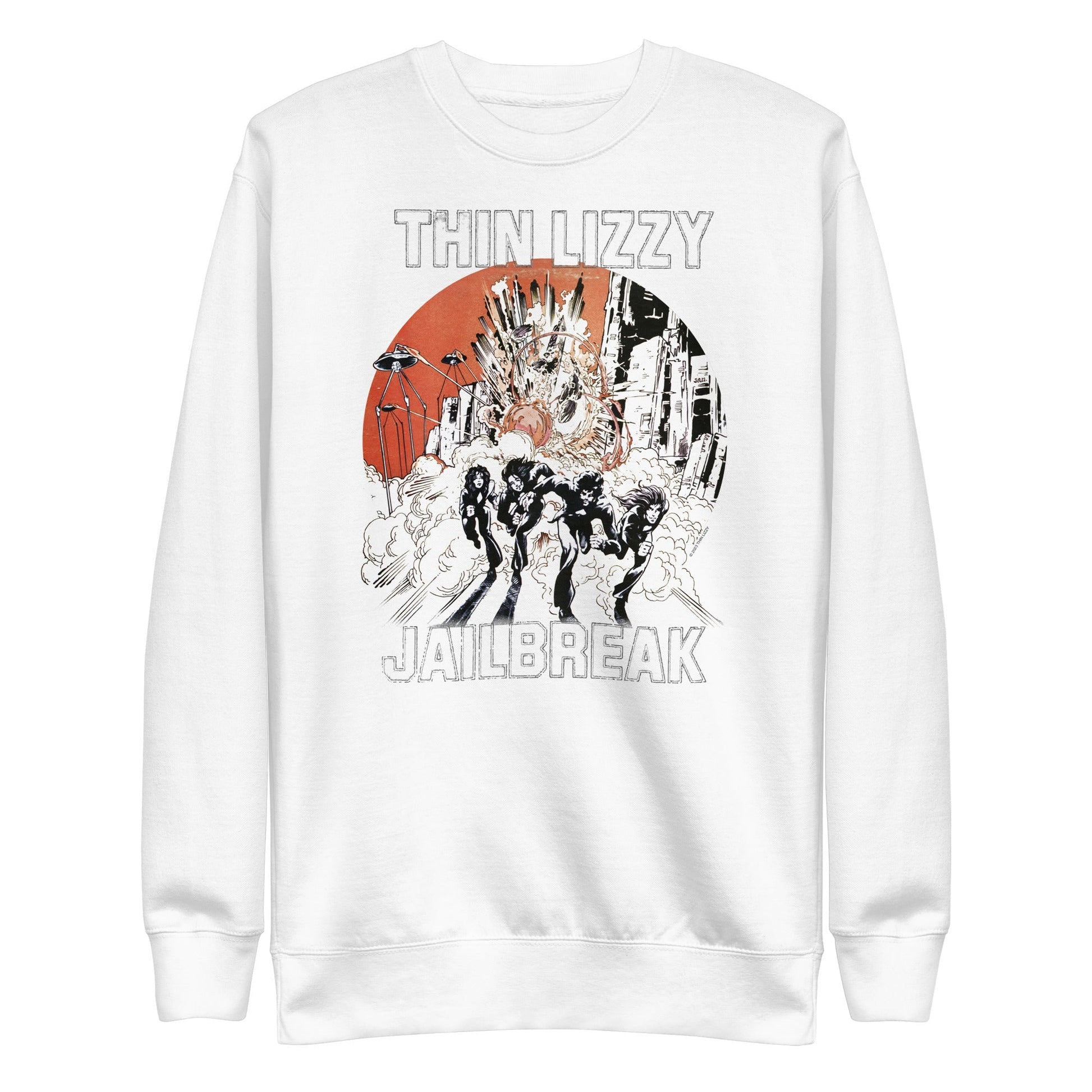 Thin Lizzy - Arctic Jail Sweatshirt White