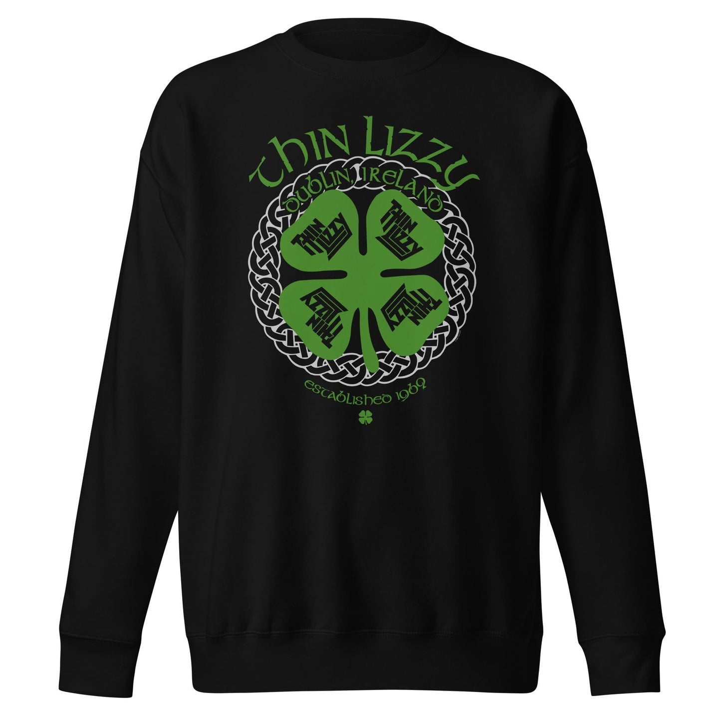 Thin Lizzy - Shamrock Sweatshirt Black