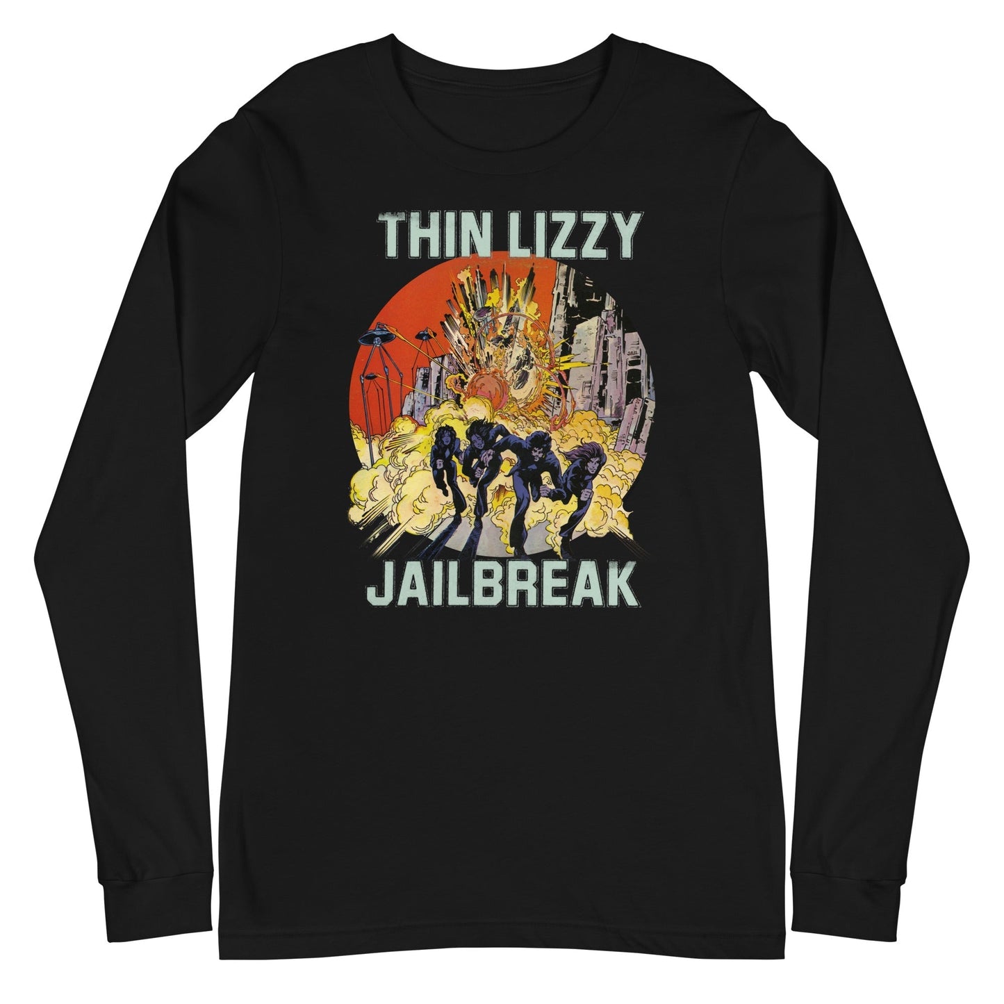 Thin Lizzy - Vintage Jailbreak Long Sleeve T-Shirt Black