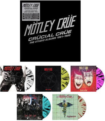 Crucial Crue: The Studio Albums 1981-1989 (Limited Edition, Boxed Set, Colored Vinyl) (5 Lp's)