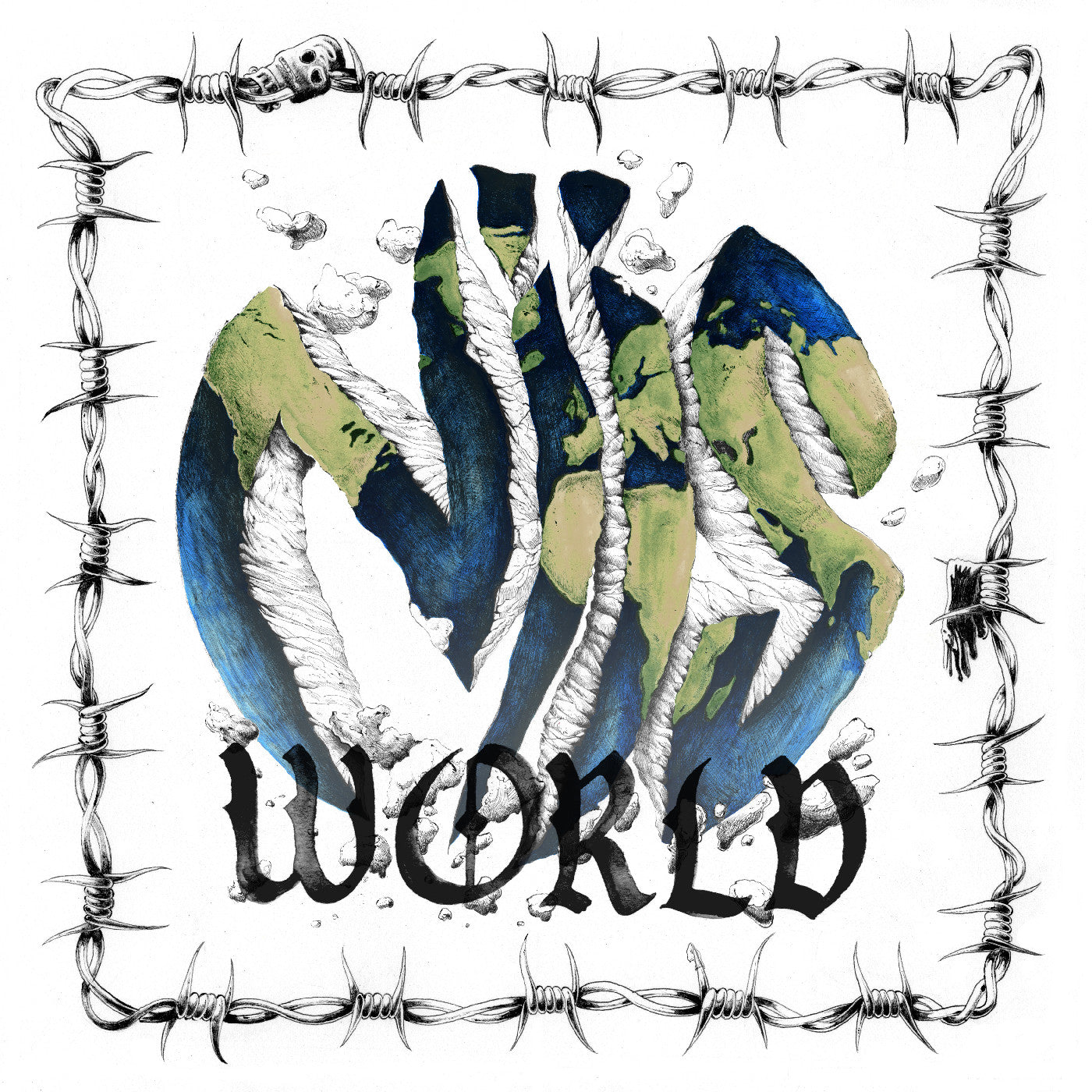 Green Splatter On Clear Vinyl) Niis World (Blue