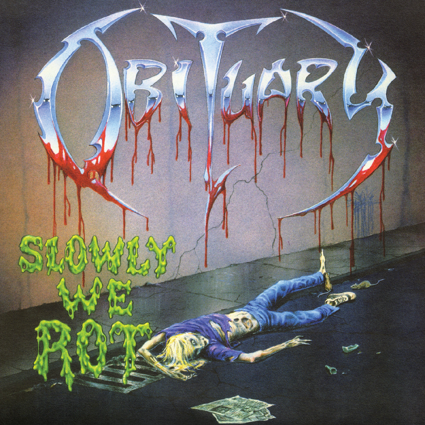 Slowly We Rot (Remastered Expanded) (Corpse Blue With Blood Splatter Vinyl)