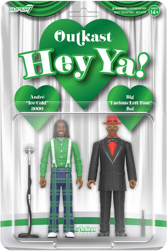 Super7 - OutKast - ReAction Figures Wv4 - Hey Ya! 2-Pack (Action Figure, Collectible)