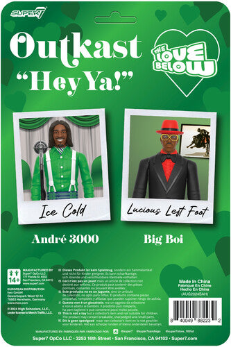 Super7 - OutKast - ReAction Figures Wv4 - Hey Ya! 2-Pack (Action Figure, Collectible)