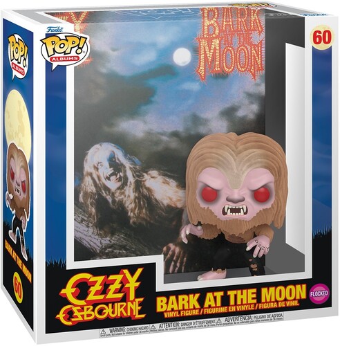 FUNKO POP! Cover with Case: Ozzy Osbourne - Bark at the Moon (Flocked) (Large Item, Vinyl Figure)