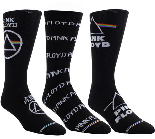 Perri's - Pink Floyd - Crew Socks (3 Pack Collector Guitar Shape Tin) (Large Item, Socks, 3 Pack)