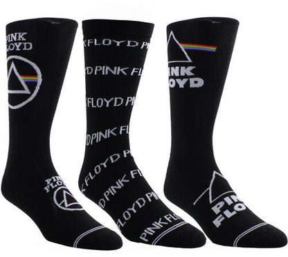 Perri's - Pink Floyd - Crew Socks (3 Pack Collector Guitar Shape Tin) (Large Item, Socks, 3 Pack)