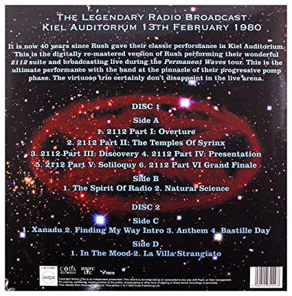 2112: The Concert [40th Anniversary Edition, 10" Vinyl) [Import] (2 LP)
