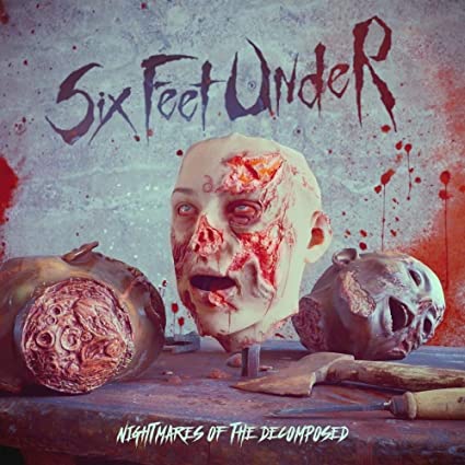Six Feet Under Nightmares Of The Decomposed (Limited Edition, Bloody Pale Skin Marbled Vinyl)