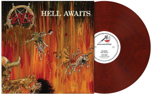 Hell Awaits (Red Velvet Marbled Colored Vinyl, Poster)
