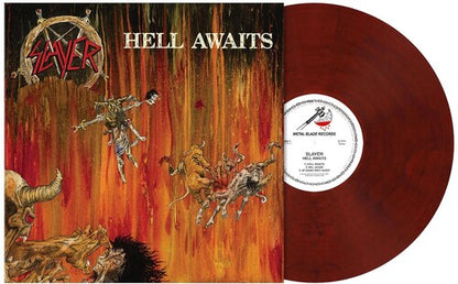 Hell Awaits (Red Velvet Marbled Colored Vinyl, Poster)