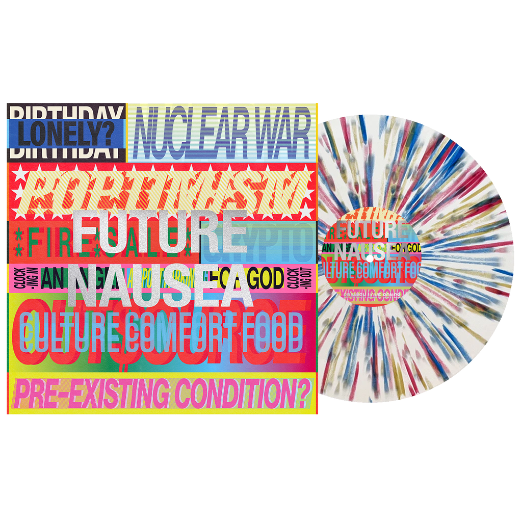 Future Nausea [White W/ Blue, Red & Gold Splatter]