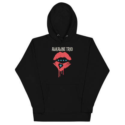 Alkaline Trio Bloody Kiss Hoodie Black