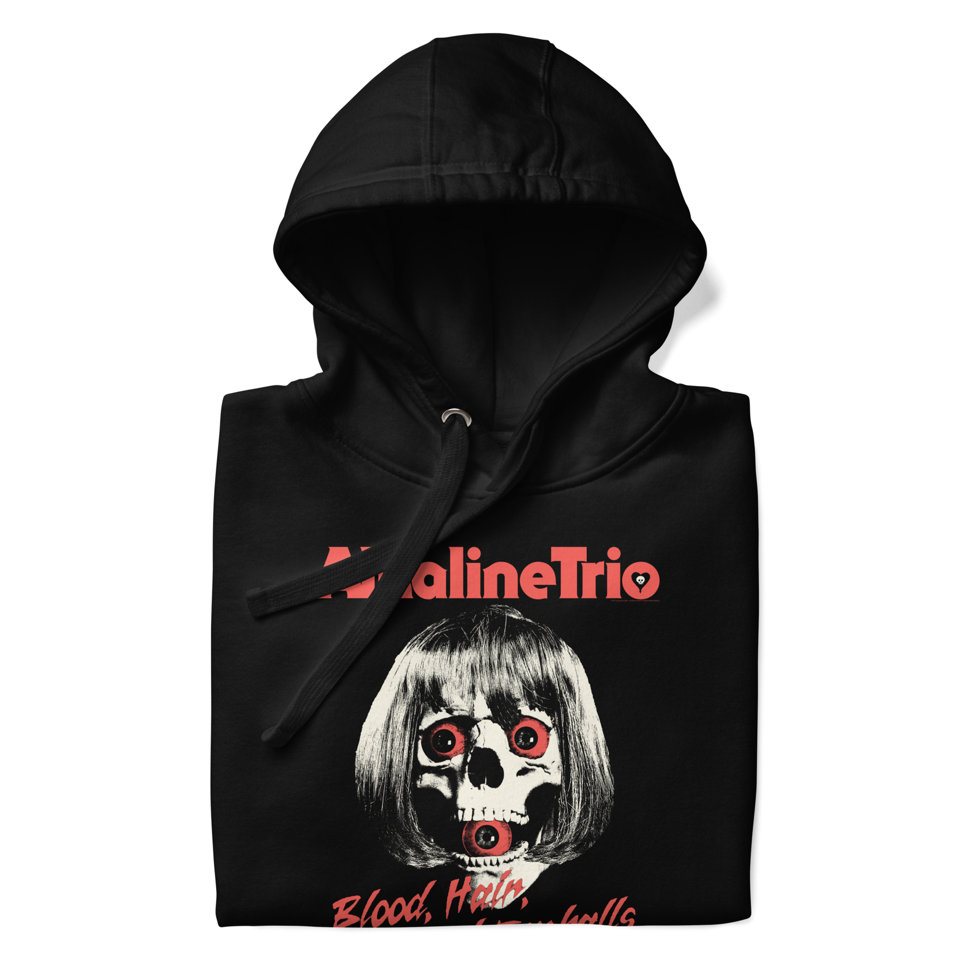 Alkaline Trio Wig Skull Hoodie Black