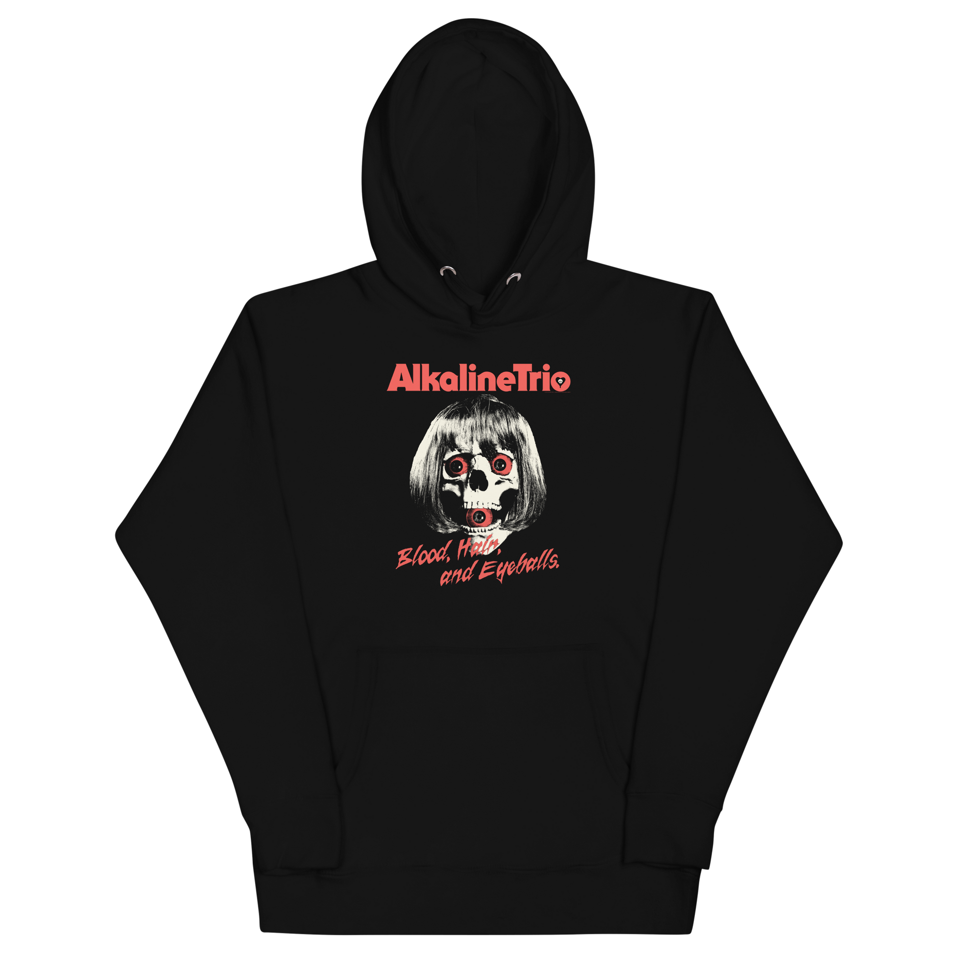 Alkaline Trio Wig Skull Hoodie Black