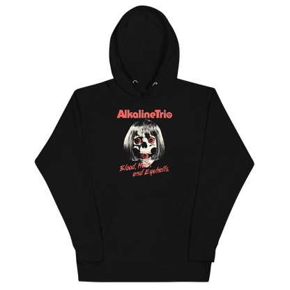 Alkaline Trio Wig Skull Hoodie Black