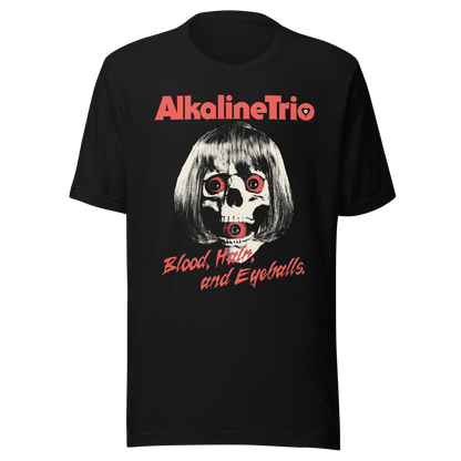 Alkaline Trio Wig Skull T-Shirt Black