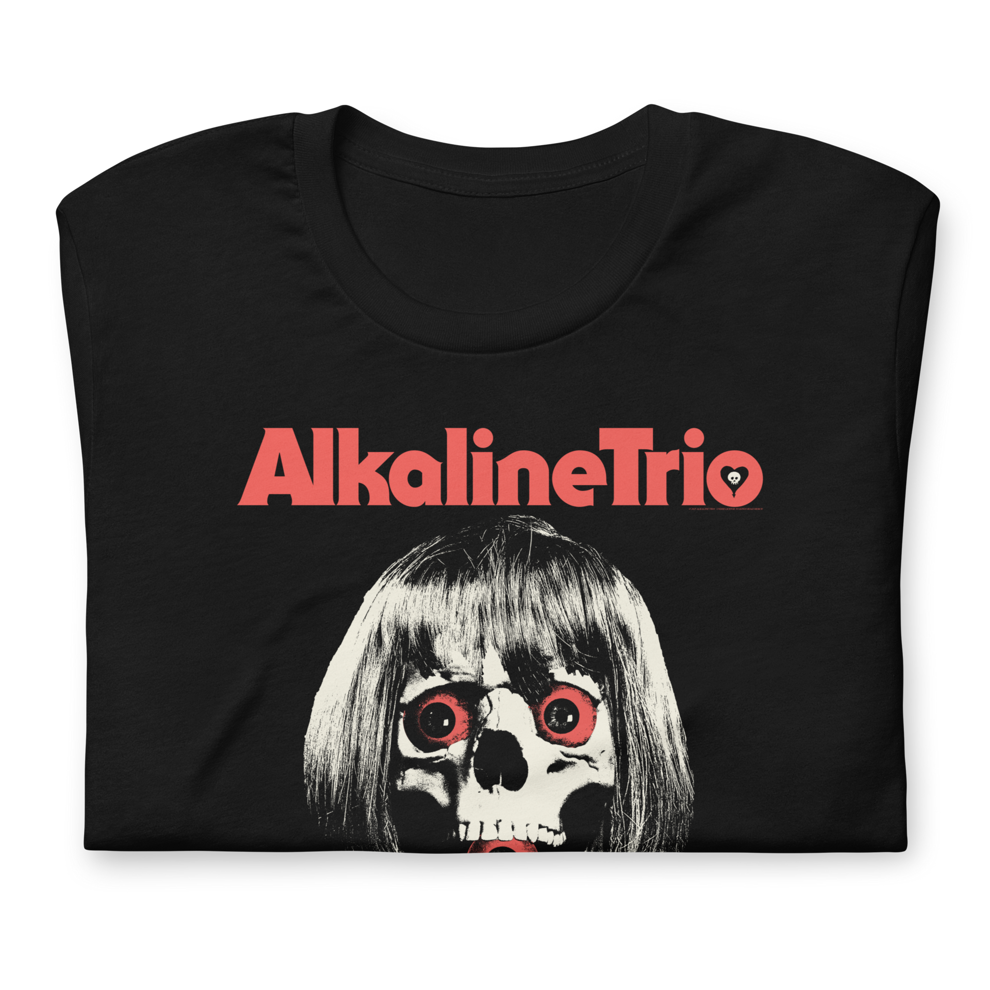 Alkaline Trio Wig Skull T-Shirt Black