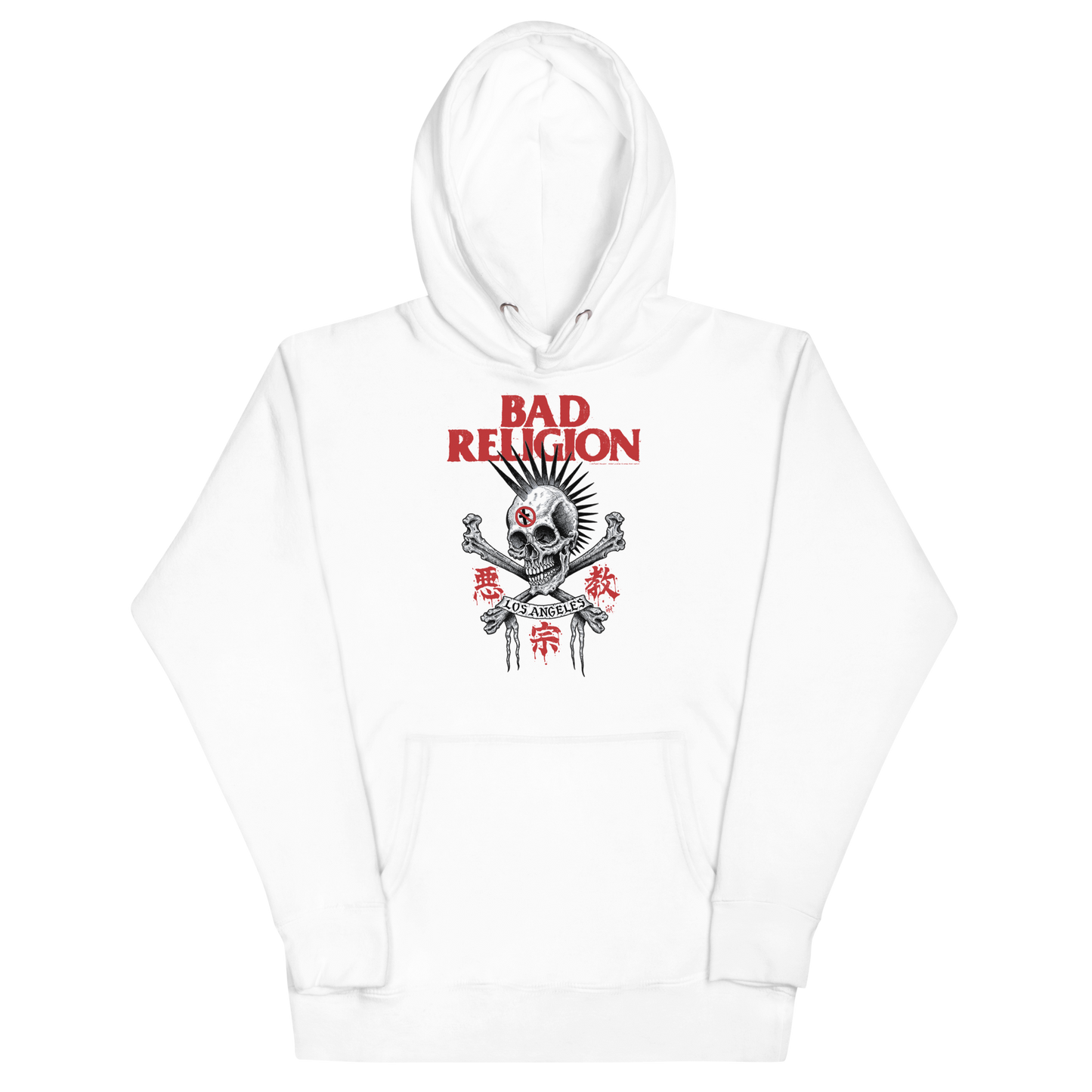 Bad Religion City of Angels Hoodie White