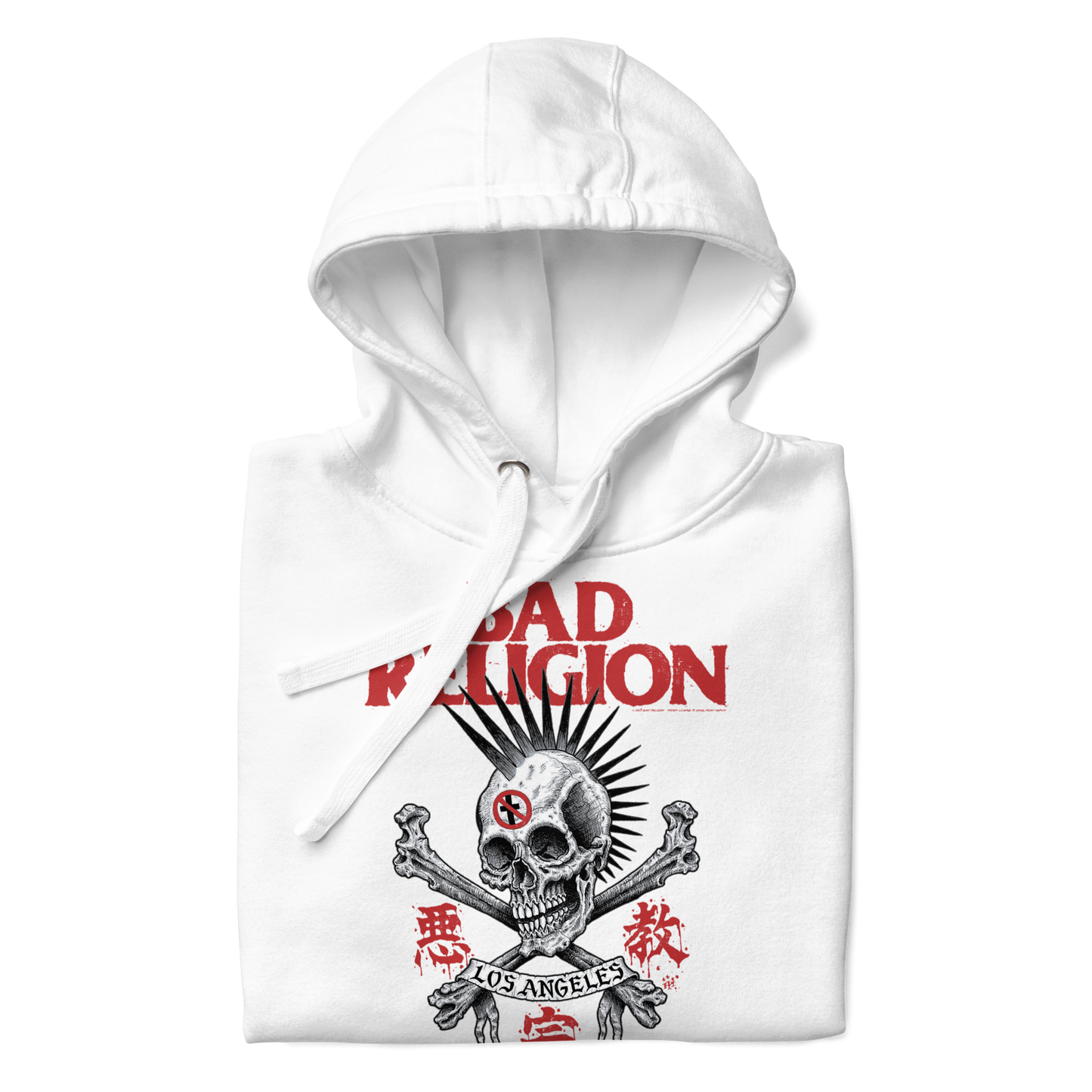 Bad Religion City of Angels Hoodie White