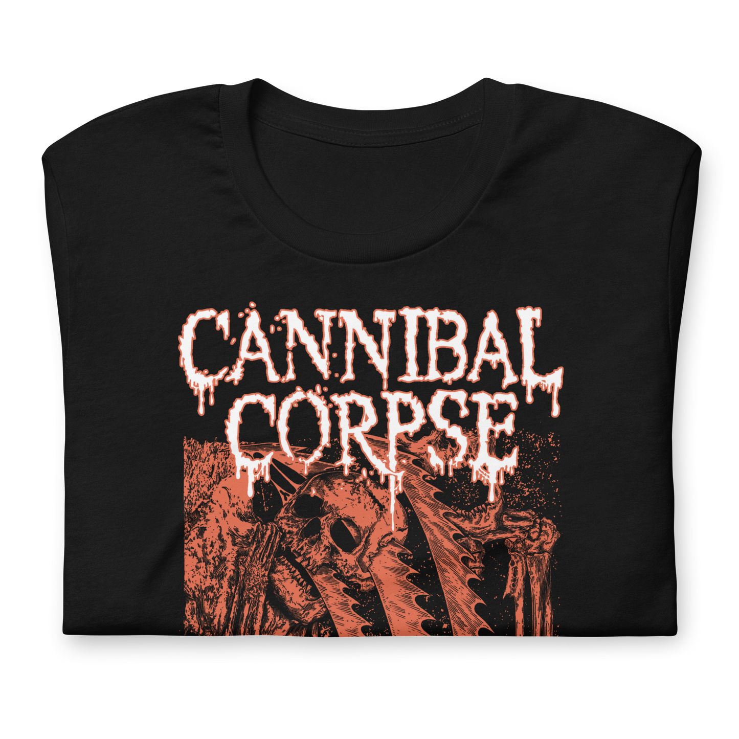 Cannibal Corpse White Drip Logo T-Shirt Black