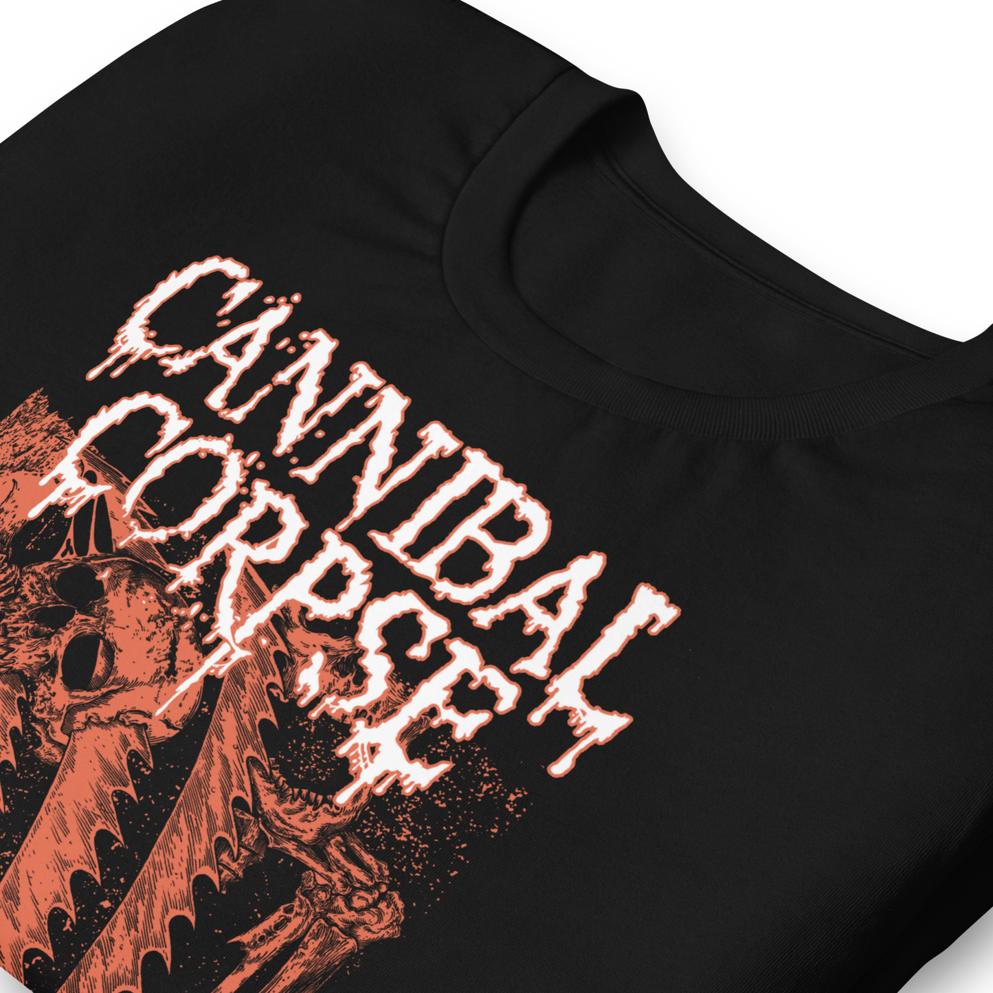 Cannibal Corpse White Drip Logo T-Shirt Black