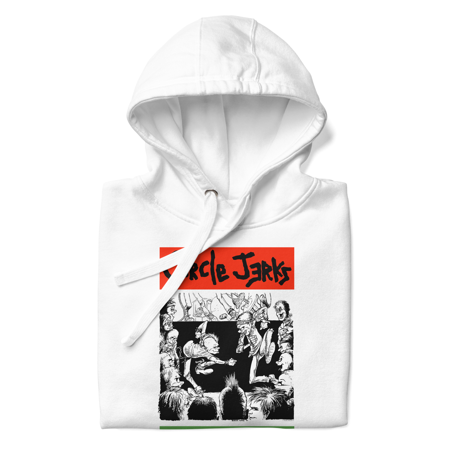 Circle Jerks 1985 American Tour Vintage Hoodie White