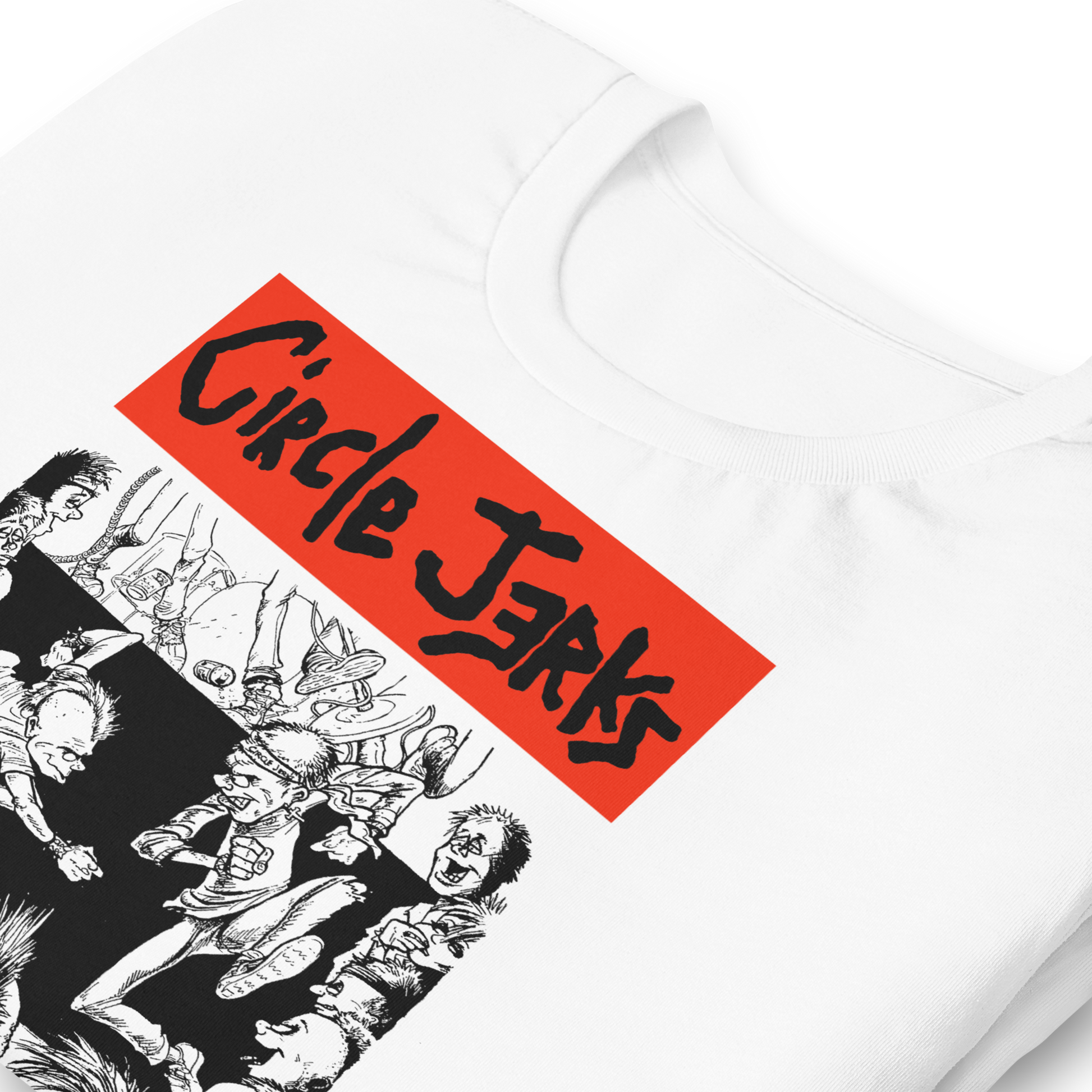 Circle Jerks 1985 American Tour Vintage T-Shirt White