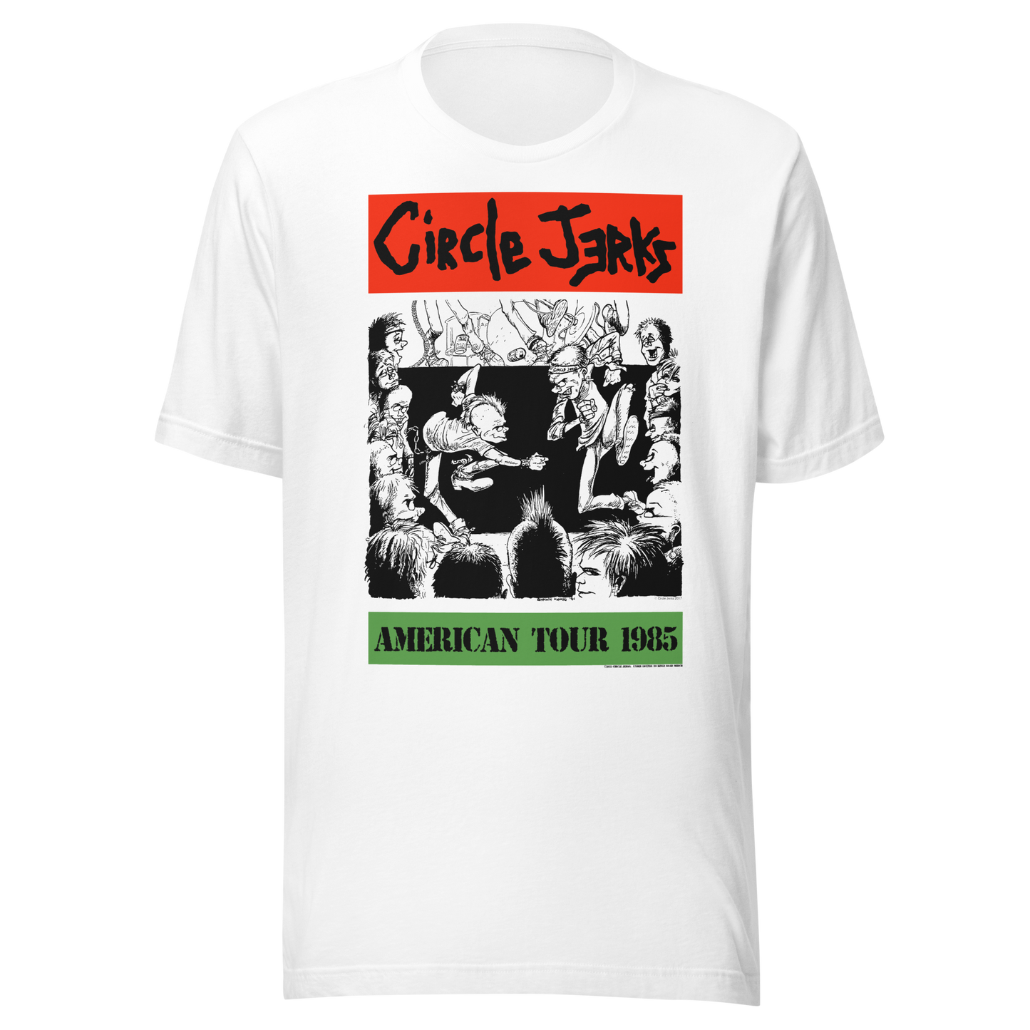 Circle Jerks 1985 American Tour Vintage T-Shirt White