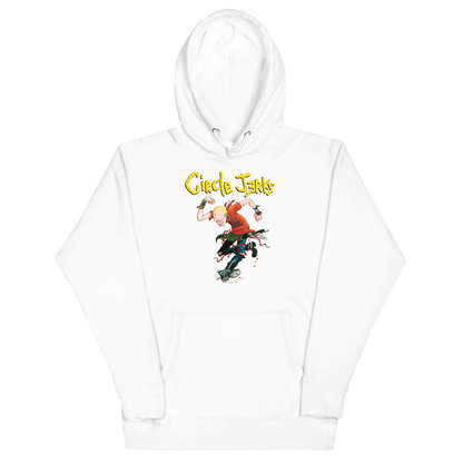 Circle Jerks Kick It Hoodie White