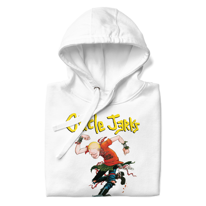 Circle Jerks Kick It Hoodie White