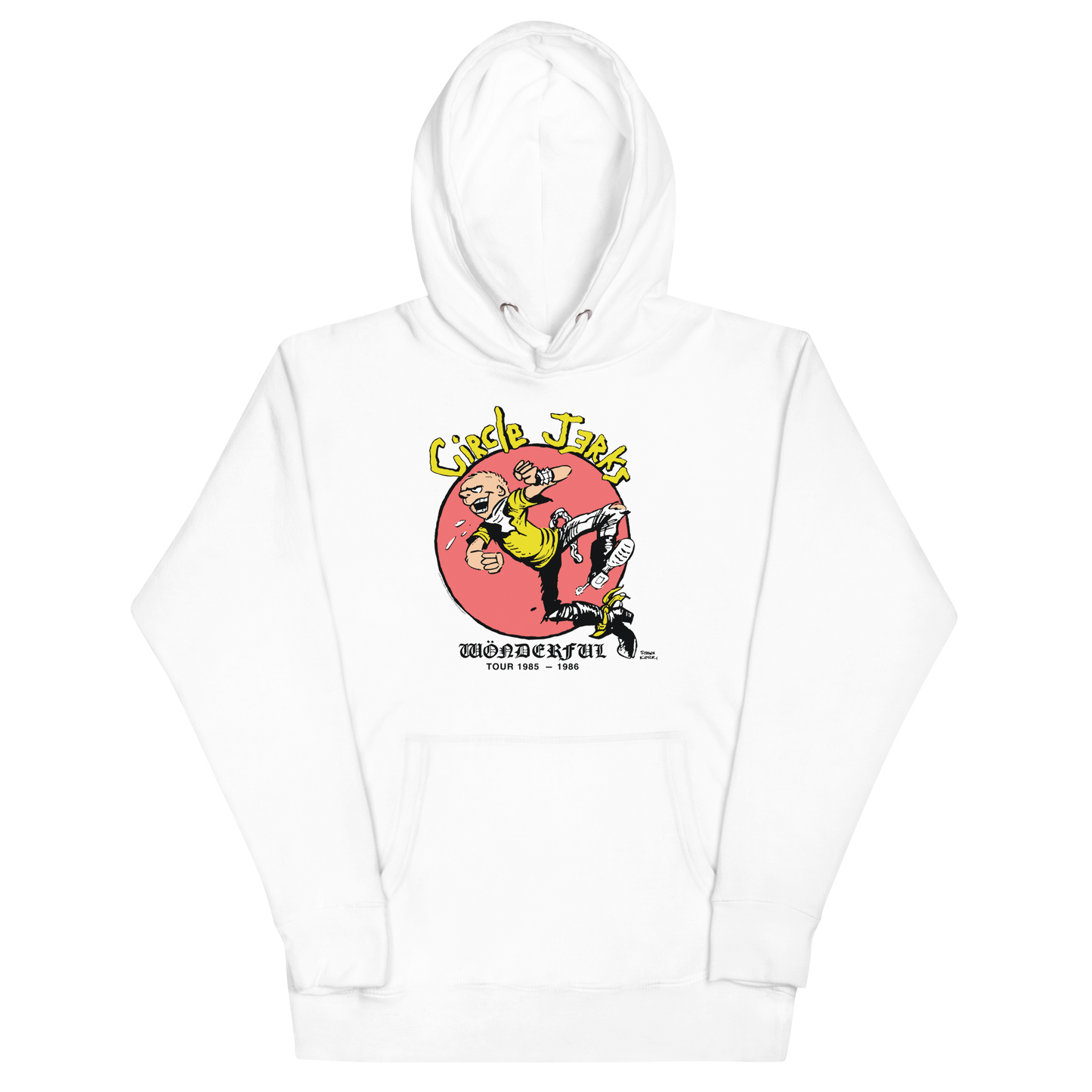 Circle Jerks Vintage 85-86 Tour Hoodie White
