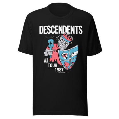 Descendents 1987 Tour Vintage T-Shirt Black