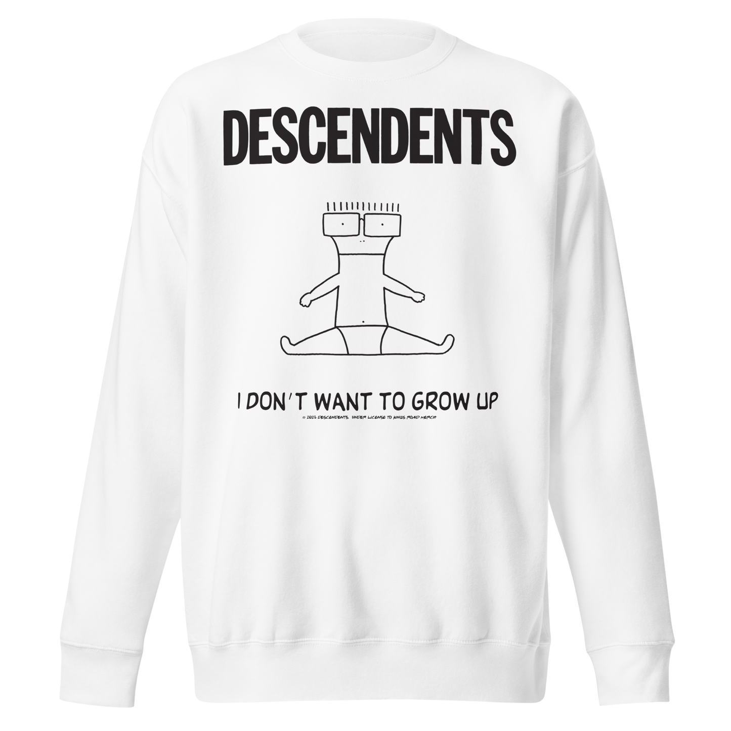 Descendents No Grow Up Sweatshirt White