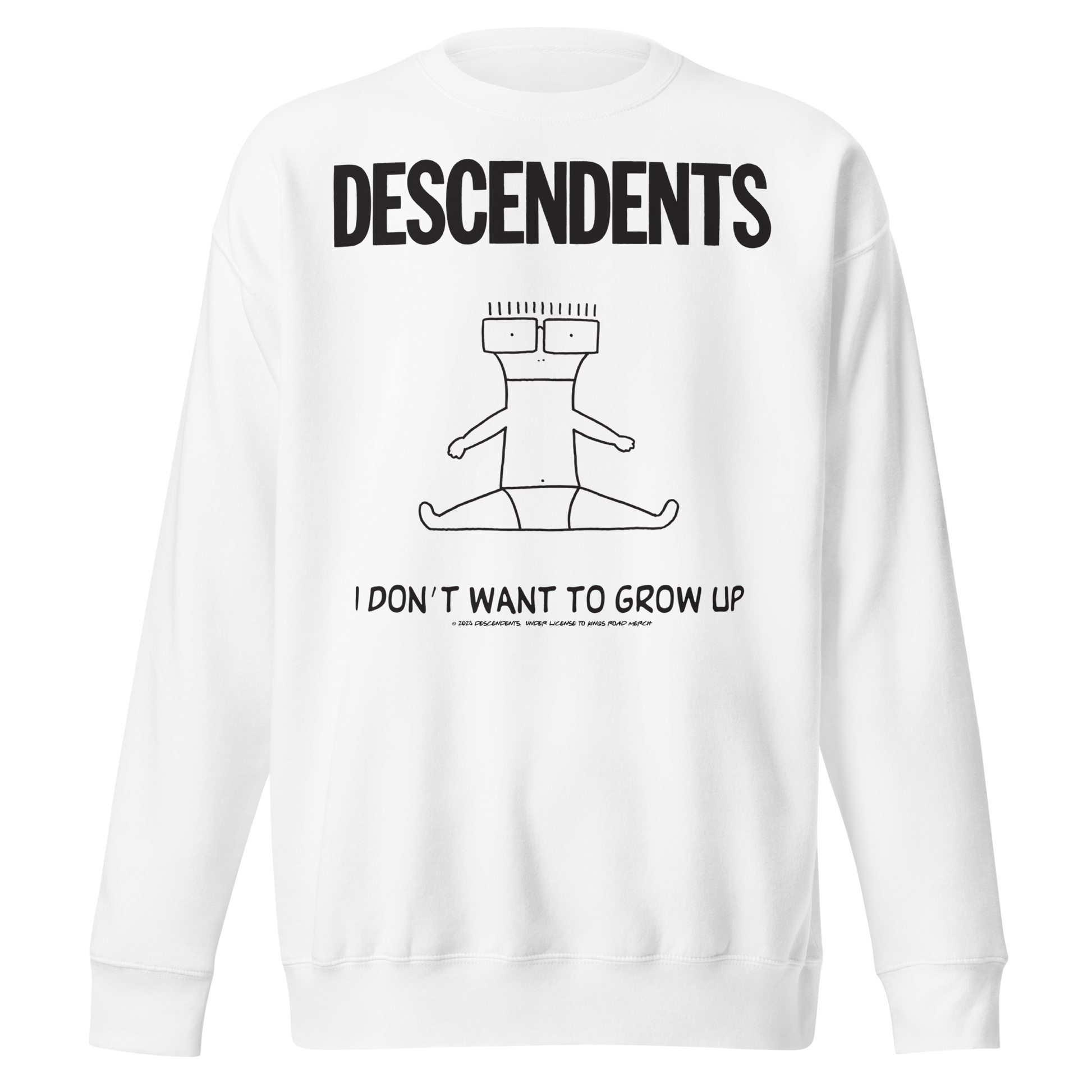 Descendents No Grow Up Sweatshirt White
