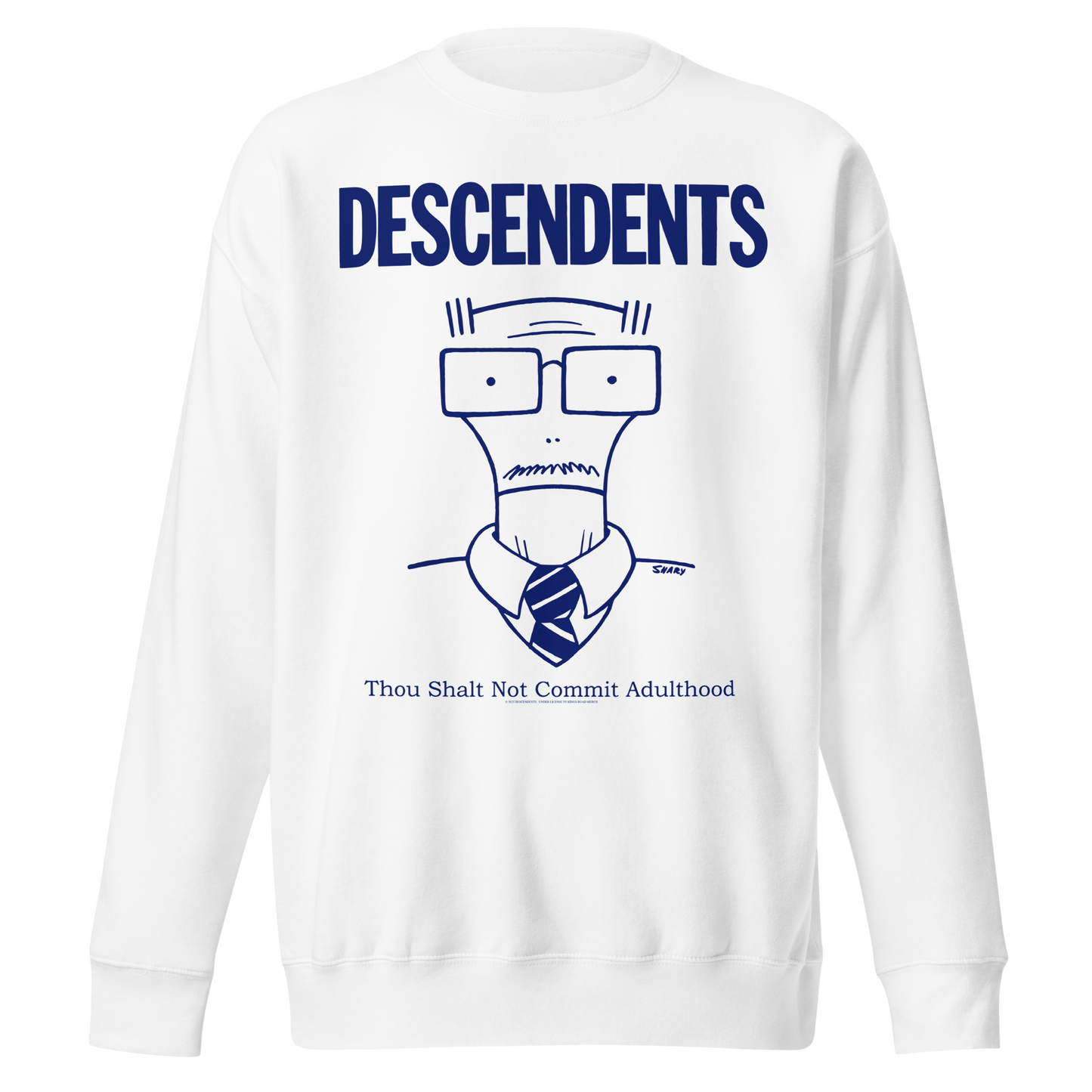 Descendents Thou Shalt Not Adulthood Sweatshirt White