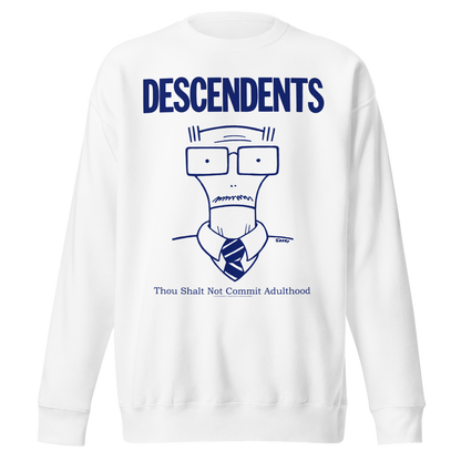 Descendents Thou Shalt Not Adulthood Sweatshirt White