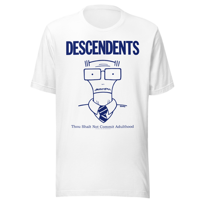 Descendents Thou Shalt Not Adulthood T-Shirt White